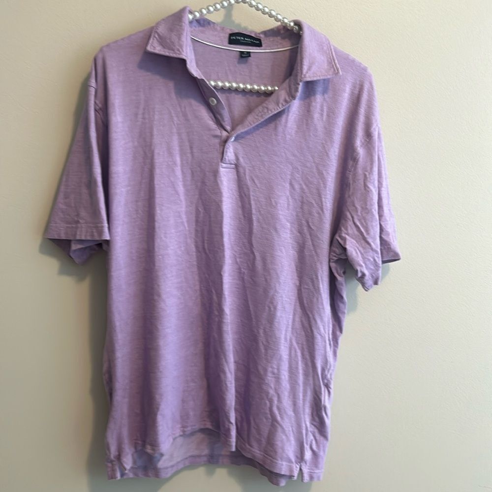 Peter Millar Collection Performance Purple Polo. … - image 1